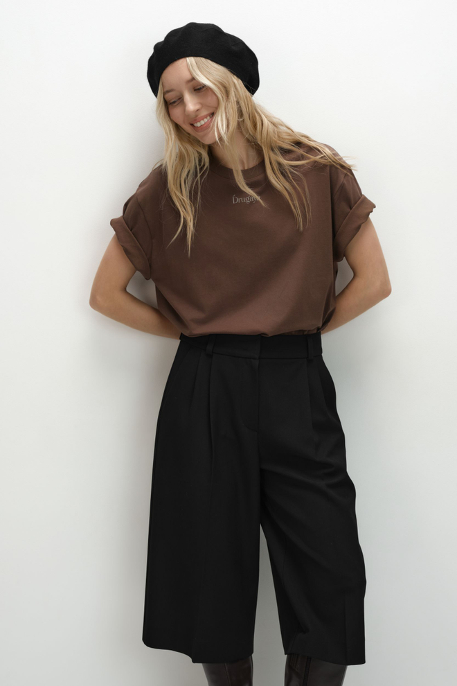 Берет из кашемира чёрный