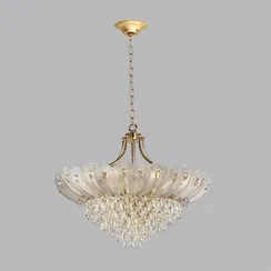 5048/16 HALL ODL24 519 золото/прозрачный/янтарный/металл/хрусталь/стекло Люстра E14 16*40W PAROTI