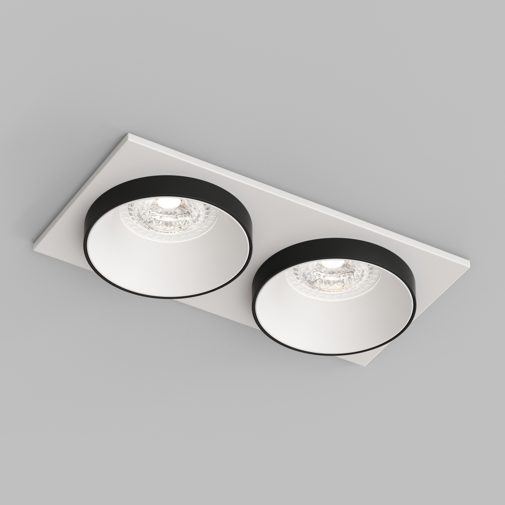 DK2422-BK Встраиваемый светильник, IP 20, 50 Вт, GU10, черный, алюминий