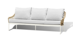 "Венеция" лаунж-зона из искусственного ротанга, цвет соломенный