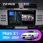 Teyes CC3 2K 9"для Toyota Mark X 2004-2009