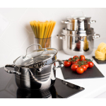 Кастрюля нерж, 2.9 л, с крыш, Daniks, Токио, SD- A87-18, индукц