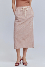 Юбка прямая виши с кантом