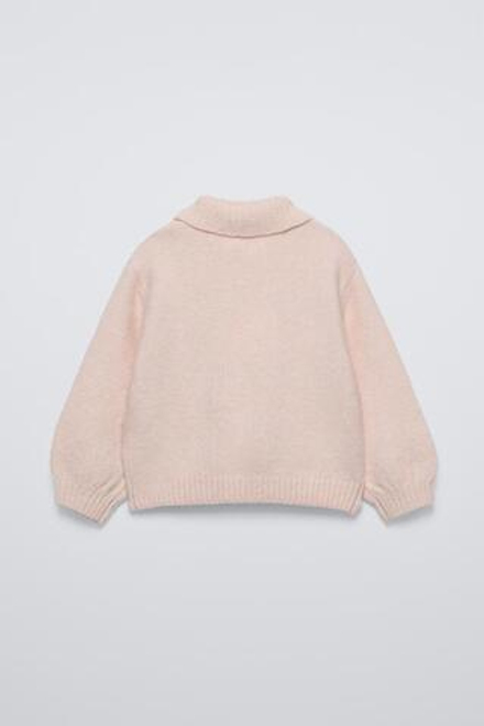 ZARA СВИТЕР С ВЫСОКИМ ВОРОТНИКОМ, ЦВЕТ РОЗОВОГО ДЕРЕВА