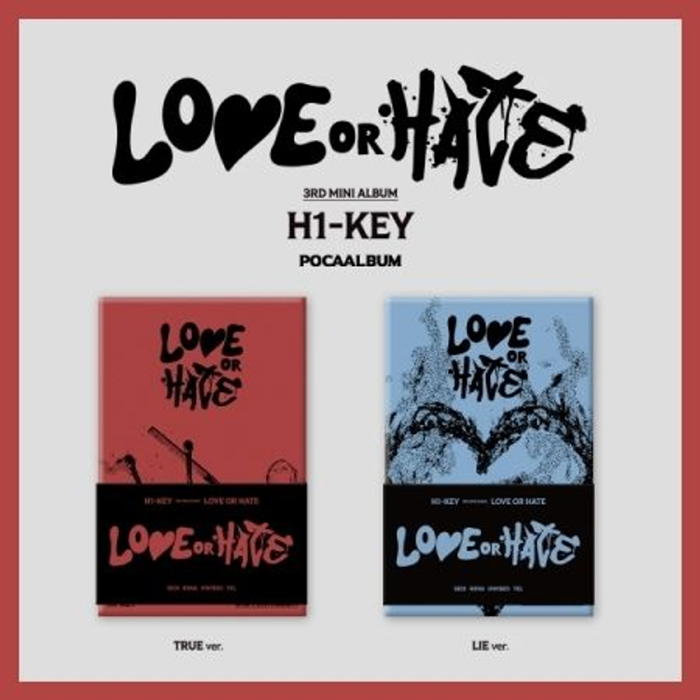 Альбом H1-KEY - LOVE OR HATE 3rd Mini Album POCAALBUM 2 Version SET