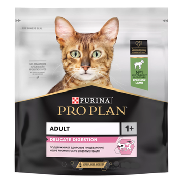 Сухой корм Pro Plan Delicate для кошек, при чувствительном пищеварении с ягненком