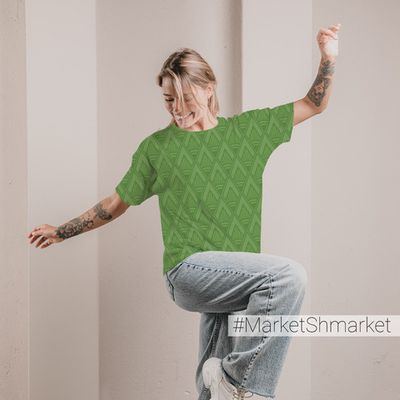 Футболка женская оверсайз с принтом 