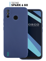 Чехол ROSCO для Tecno Spark 6 Go оптом (арт. TCN-S6GO-COLOURFUL-BLUE)