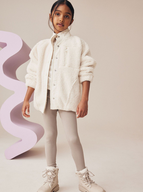 Легинсы с высокой талией для девочки Next B88-648, Бежевый