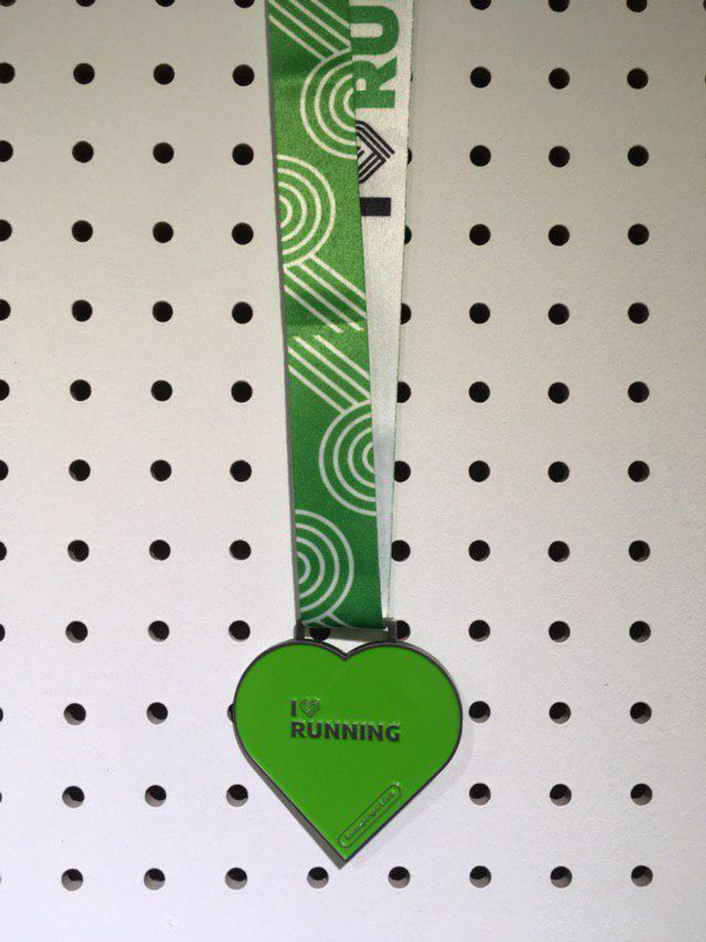 Медаль Loverun Green Heart (бег зеленая)