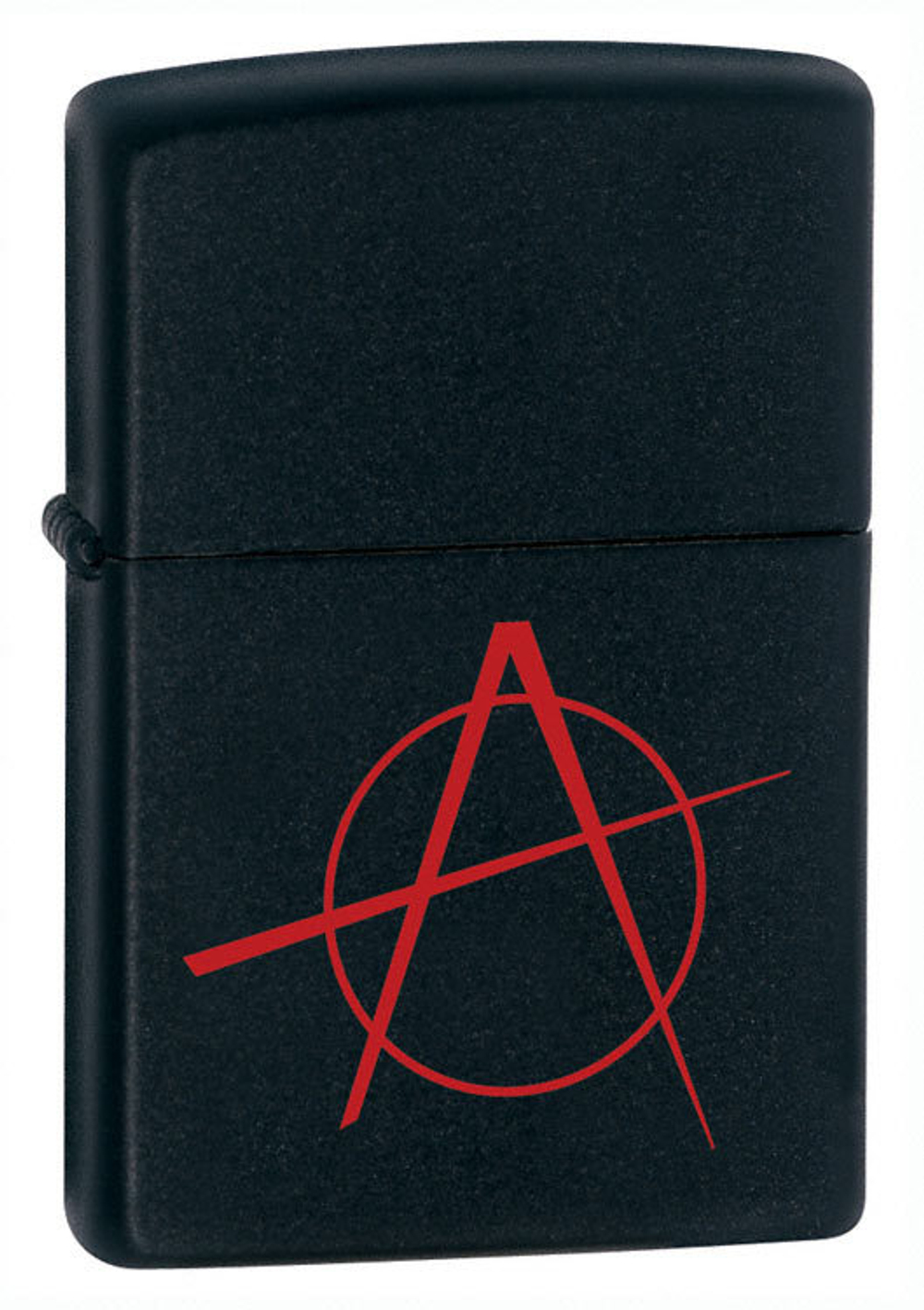 Зажигалка Zippo с покрытием Black Matte, латунь/сталь, чёрная, матовая, 36x12x56 мм