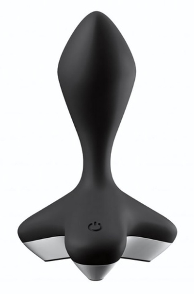 Черная анальная пробка с вибрацией Game Changer - 11,5 см. (Цвет: черный)