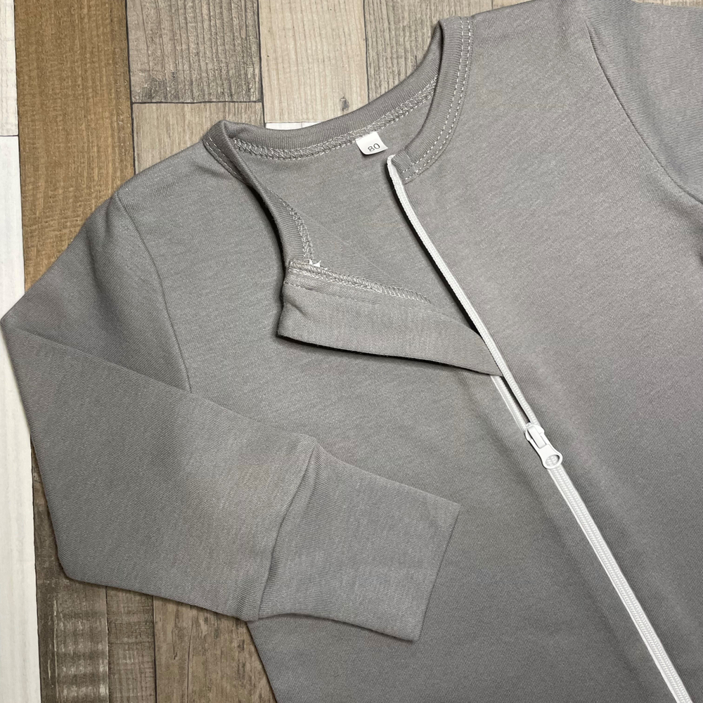 Детский комбинезон Cлип открытая нога Серый RinaAmari