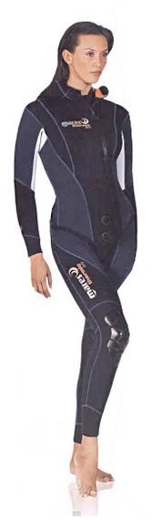 Гидрокостюм женский Mares Thermic куртка + штаны с лямками 5 мм разм.1