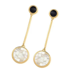 Серьги Possebon Mother Pearl Mosaic+b.agat A2955.1.4 G