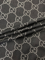 Джинса (деним) хлопковая Gucci синяя с дизайнерским лого