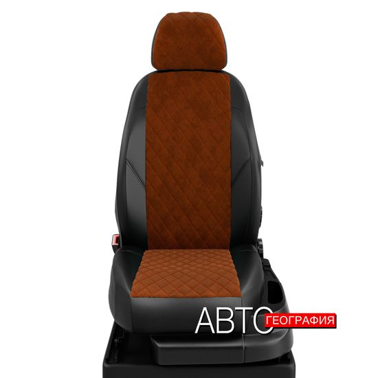 Чехлы на сиденья Faw Besturn X80 рестайлинг (2019-наст. время) из алькантары "Ромб"