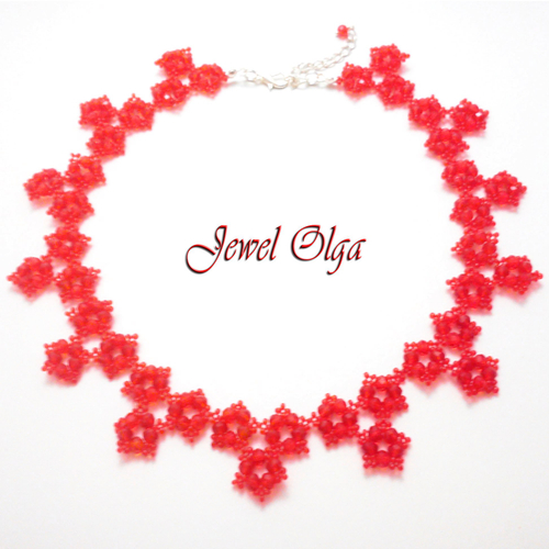 Ожерелье из бисера"Страсть любви"