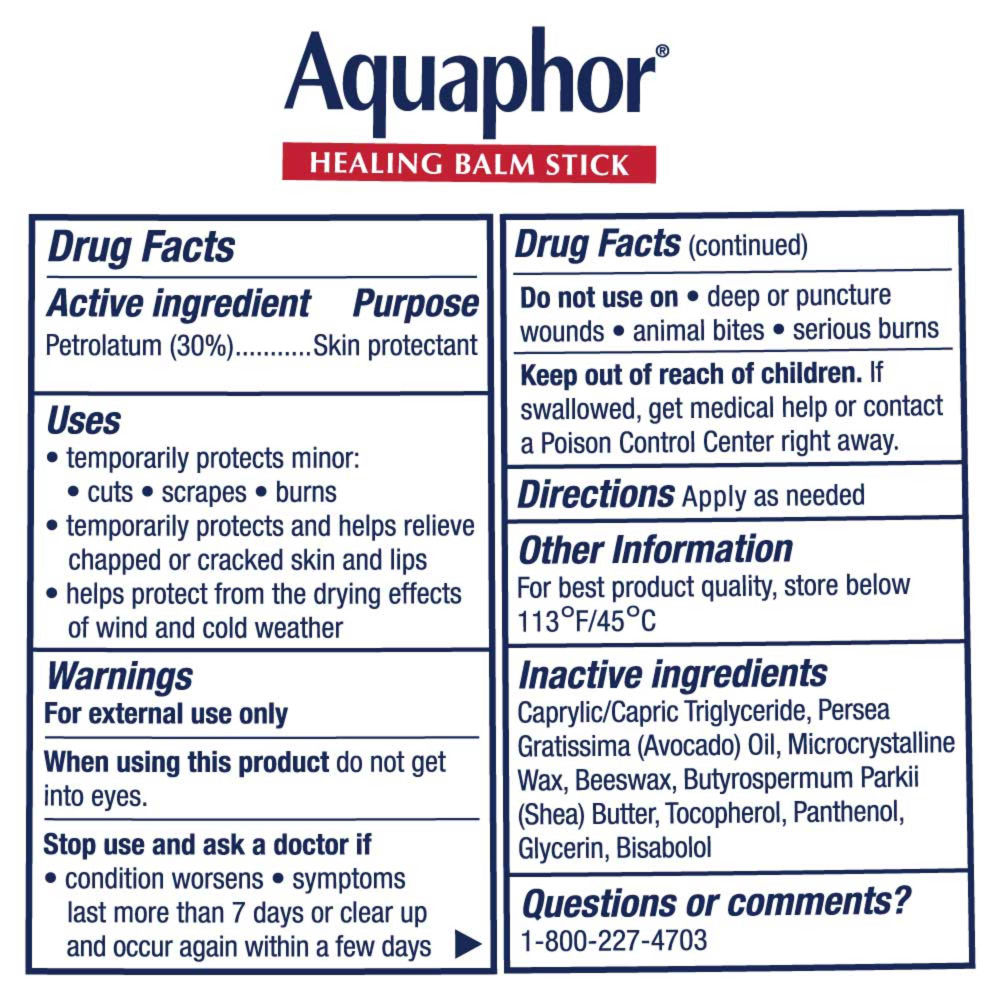 Aquaphor, Лечебный бальзам, 18,4 г (0,65 унции)