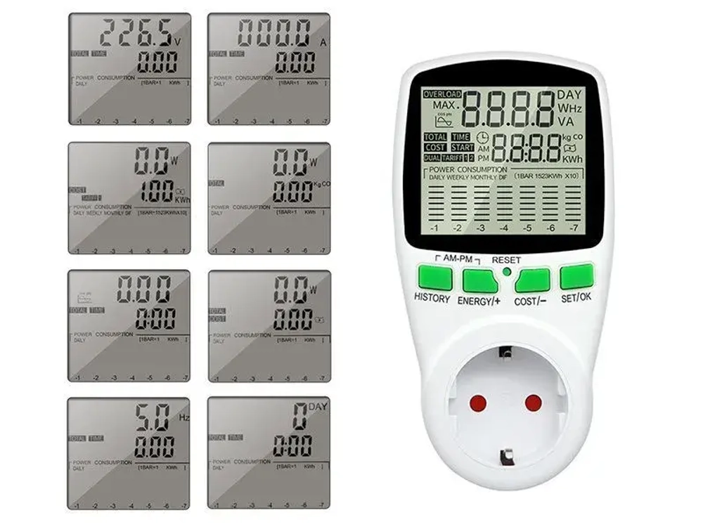 Измеритель мощности (Ваттметр) в розетку BLD-PM01