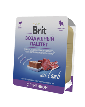 Brit Premium Воздушный паштет для собак мини пород Ягнёнок 100гр.