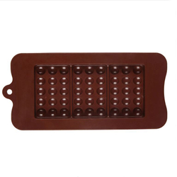 Форма силиконовая для шоколада «Плитки с шариками 3 в 1»