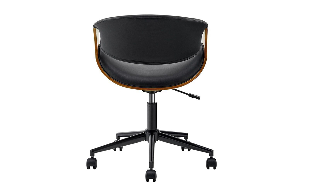 Кресло JY1829-3 черный PU/орех/черный