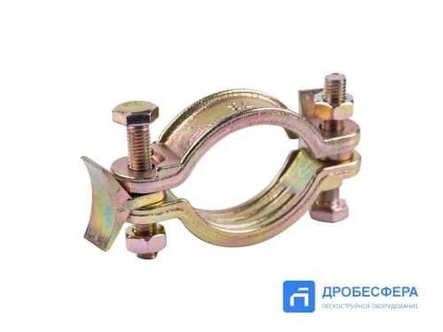 Хомут силовой двухболтовый сталь SL 76