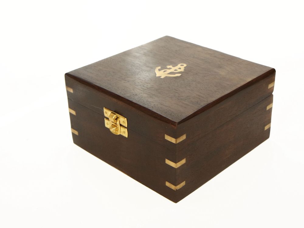 Nautical Морской секстант в деревянном футляре