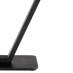 Стол стеклянный Woodville на тумбе Бугун 120х80х77 каталония, черный