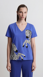 Футболка с принтом зебры