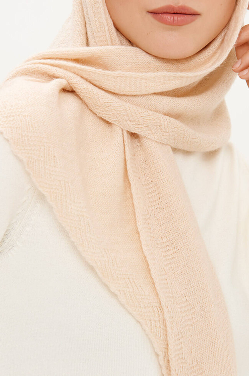 8421 Косынка женская (персиковый)