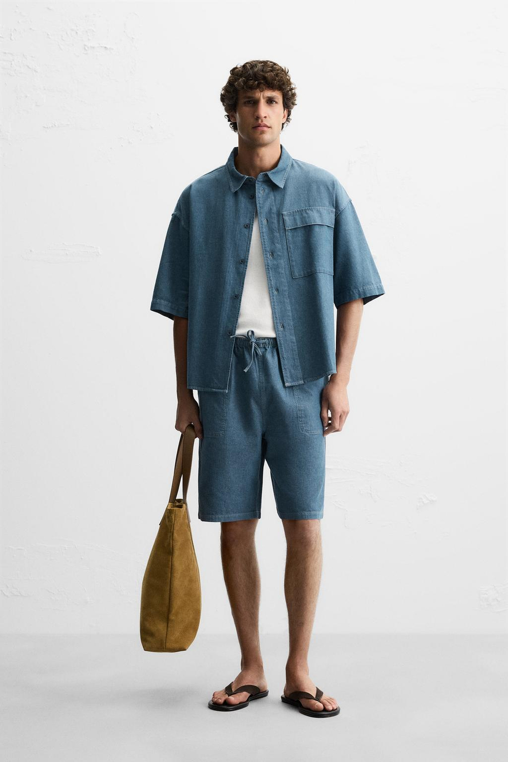Джинсовая рубашка relaxed fit