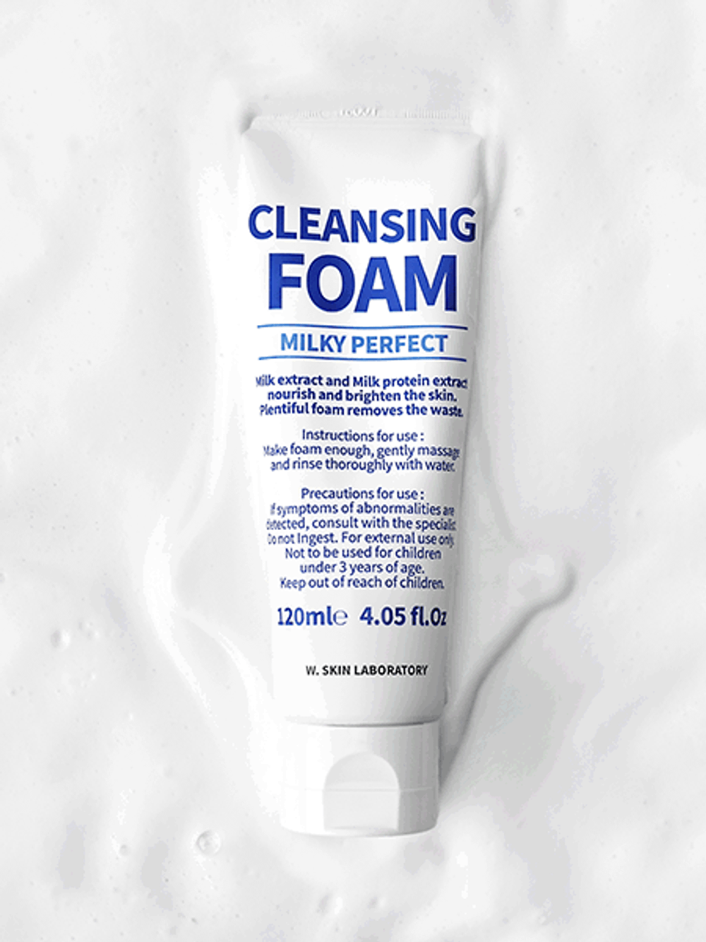 Пенка на млочном протеине W.SKIN MILKY PERFECT CLEANSING FOAM