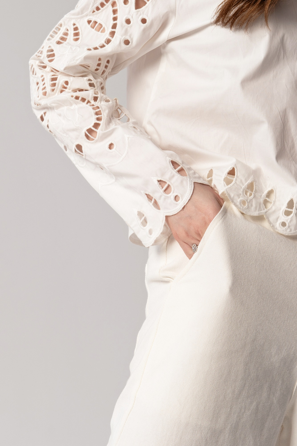 Рубашка с кружевом