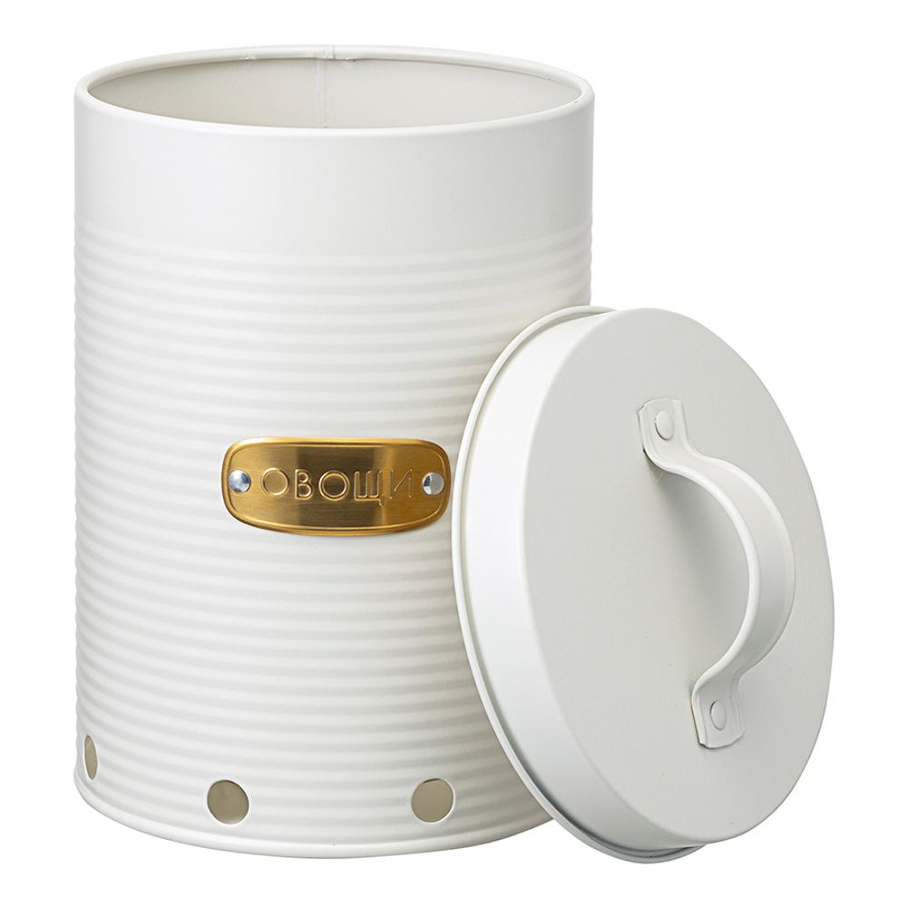 Банка для хранения овощей Irmel, 2,5 л, молочная