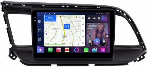 Магнитола для Hyundai Elantra 6 2018-2020 (штатная КЗВ) - FarCar S400-TS18 монитор 9.5" QLED на Android 14, CarPlay, 4G SIM-слот