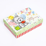 Подарочная коробка сборная "С Днем Рождения" 21 х 15 х 5,7