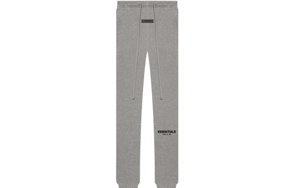 Штаны Fear of God Essentials SS22 Sweatpants Dark Oatmeal Logo, FOG-SS22-524