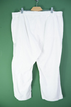 Бриджи Bonprix со льном белые 60+ размер