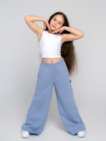 Брюки трубы детские осенние широкие палаццо