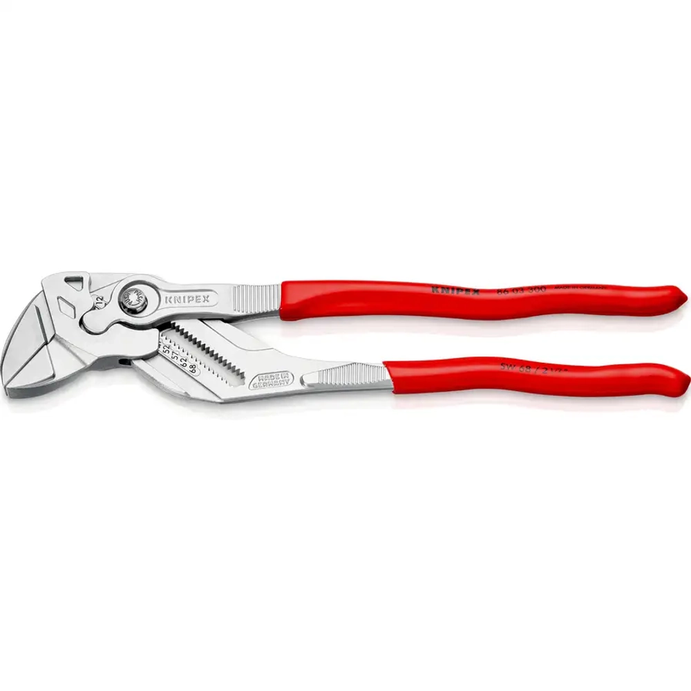 Клещи переставные-гаечный ключ хромированные 300 мм Knipex 86 03 300 SB