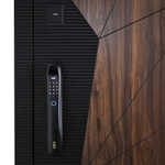 Стальная дверь "Сапсан" с зеркалом (биометрический замок DZ 888)