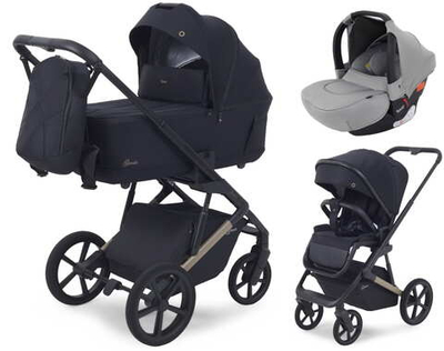 Детская коляска Rant Garda 3 в 1 с автокреслом Cruise Grey Black