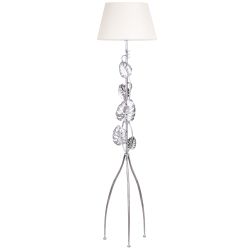 Светильник напольный торшер Monstera Deliciosa (Монстера) с абажуром Сити-2 Кремовый