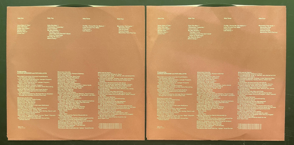 Donna Summer ‎– Live And More 2LP (США 1978г.)