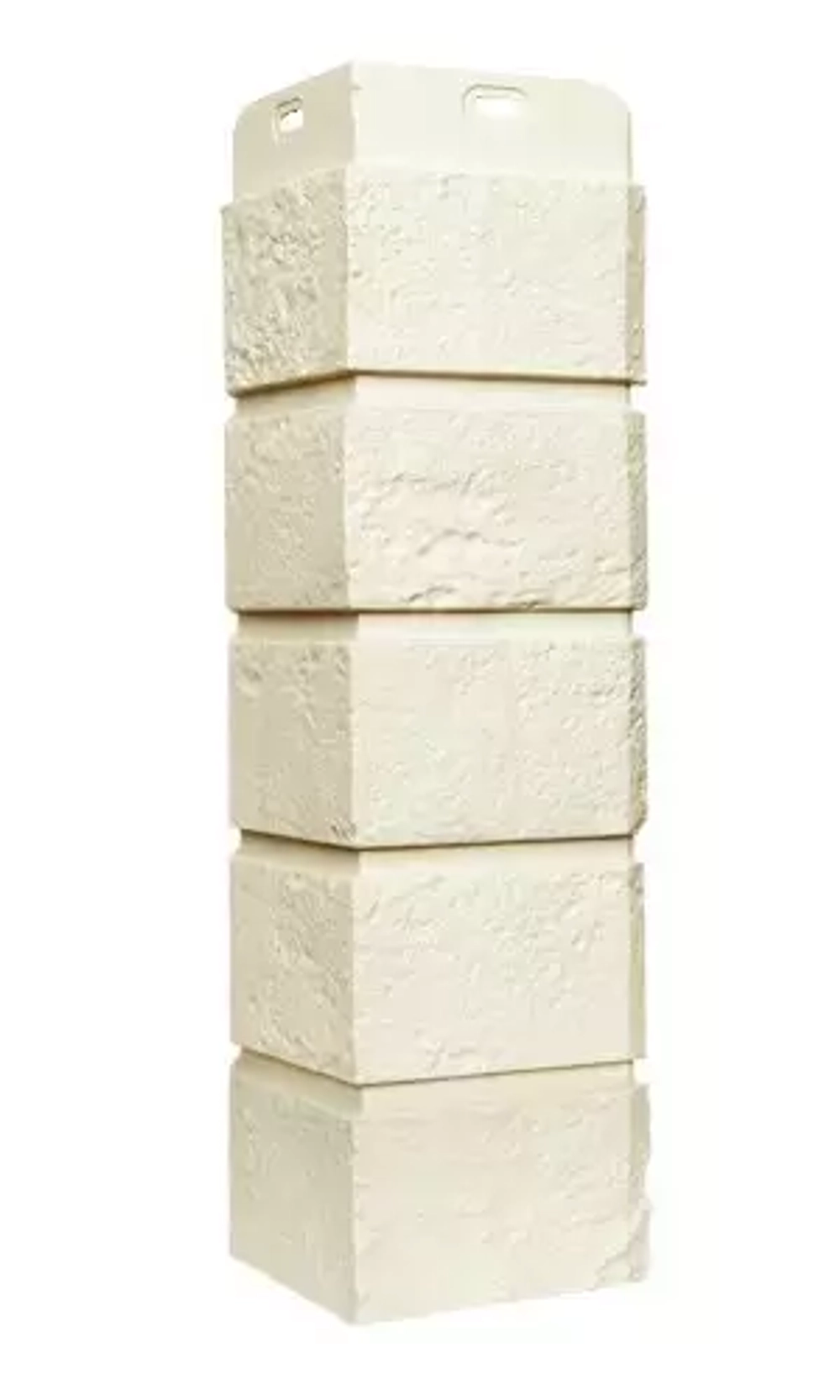 Угол наружный Grand Line Состаренный кирпич Стандарт Молочный