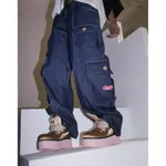 Джинсы SoWhat? Карго Плотные Широкие Темно-Синие