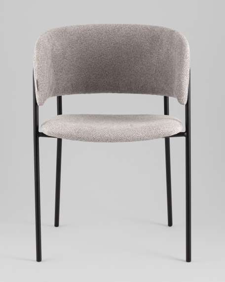 Кресло Нэлли New буклированный велюр серый