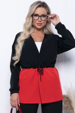 Жакет "На стиле" (блэк/рэд) Б7162 LT Collection (Акция)